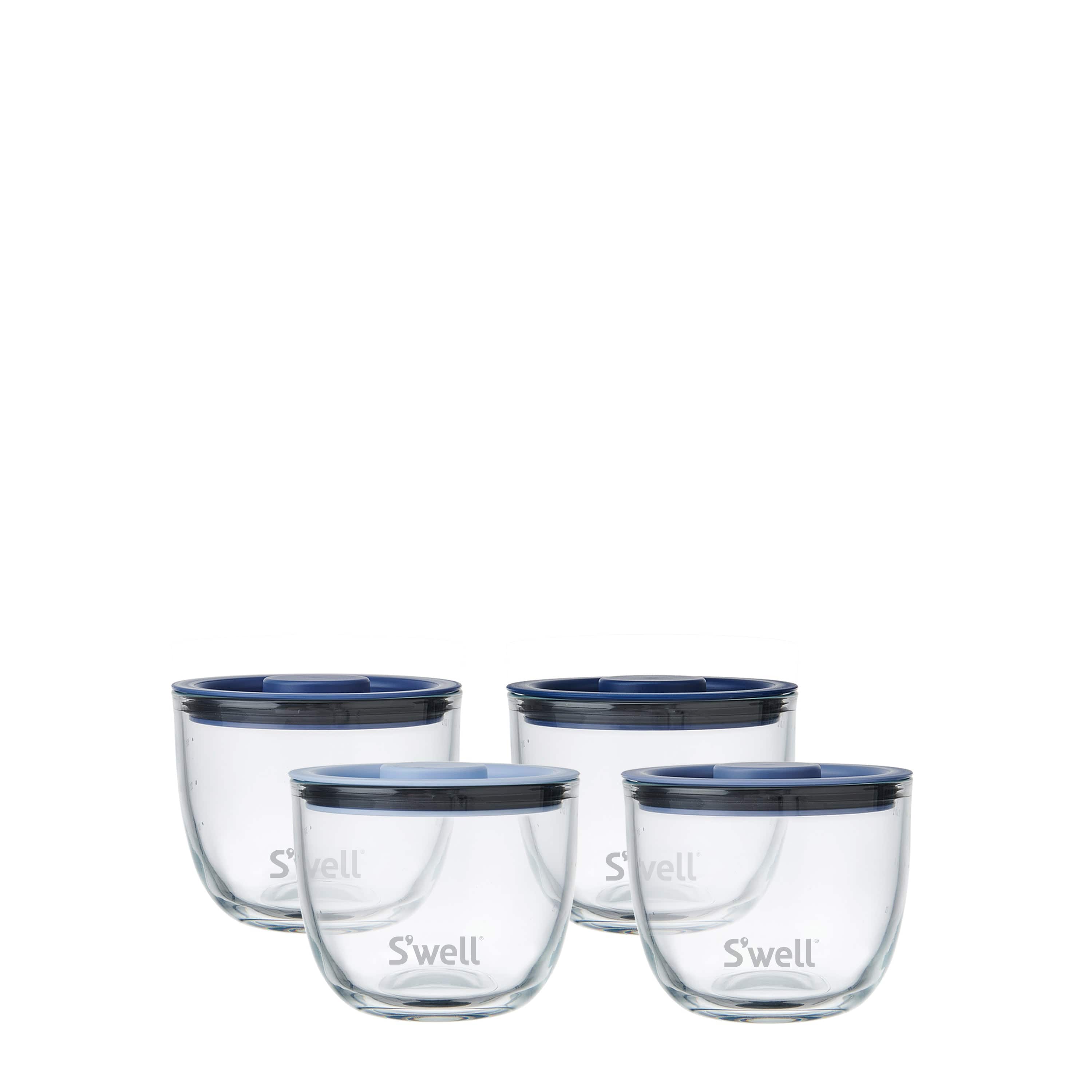 Glass Prep Bowl Set | 12oz Coastal Blue