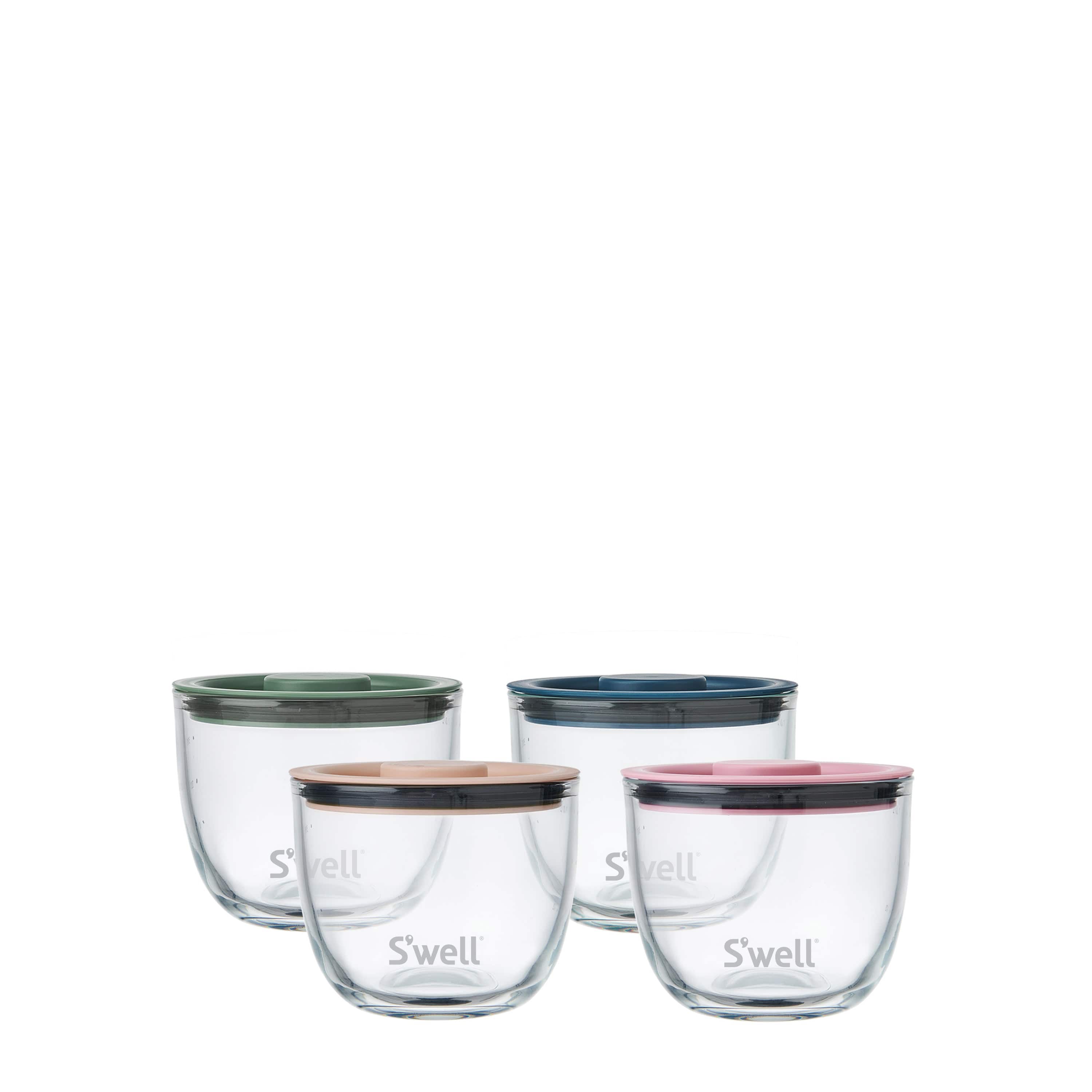 Glass Prep Bowl Set | 12oz Vintage Pastels