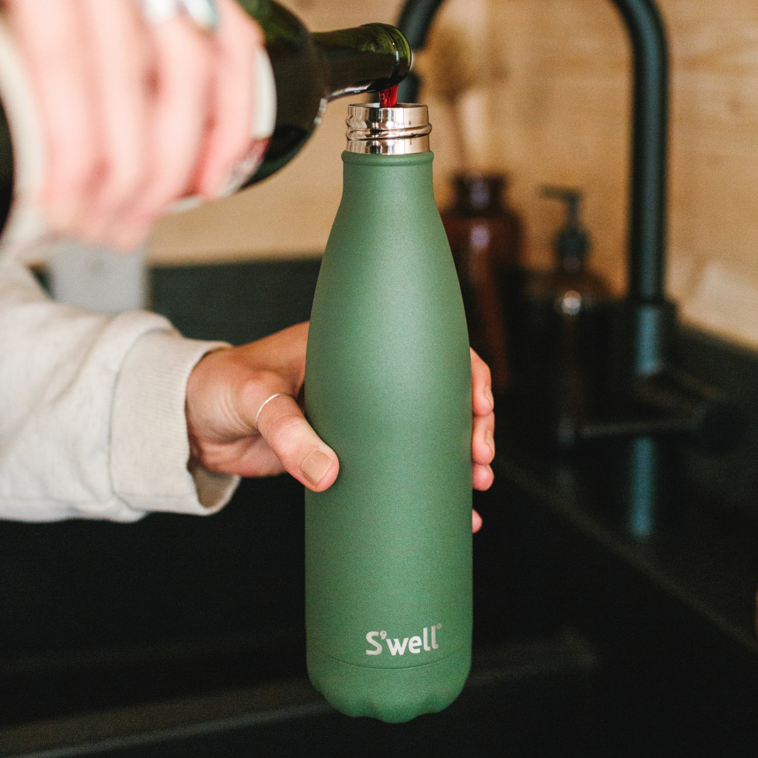 Original Bottle | 17oz Green Jasper
