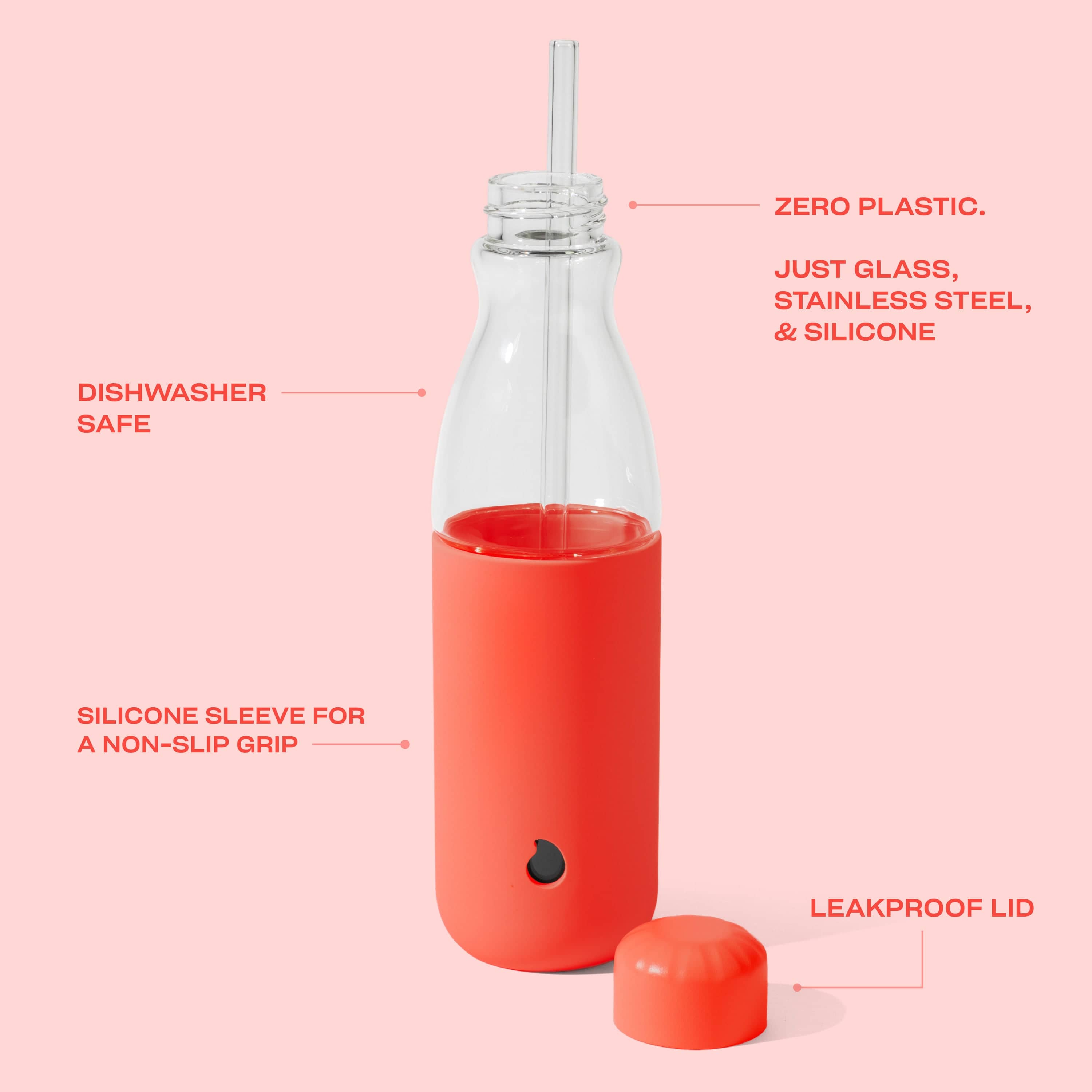 Glass Original Bottle | 18oz Radiant Coral