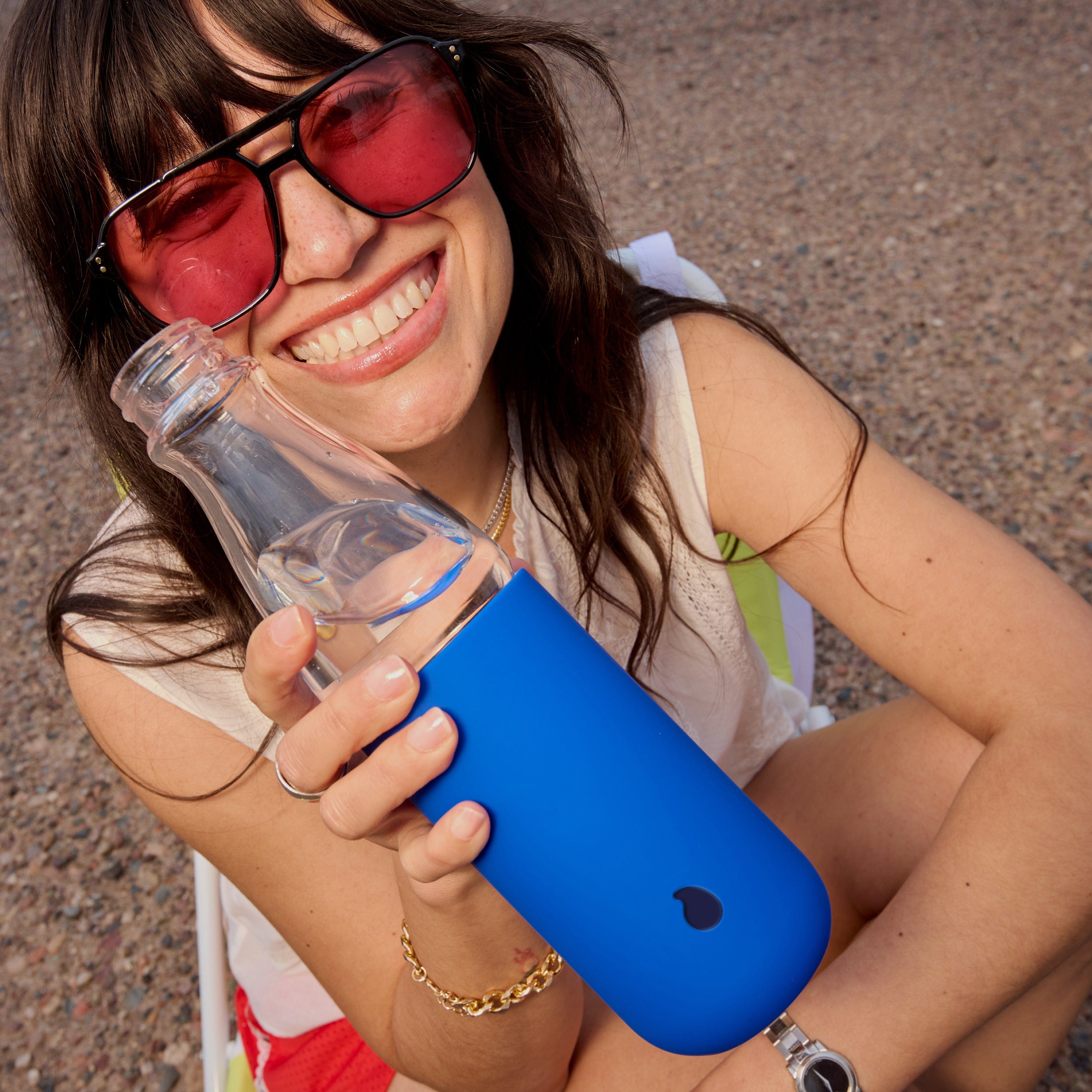 Glass Original Bottle | 18oz Cobalt Glow