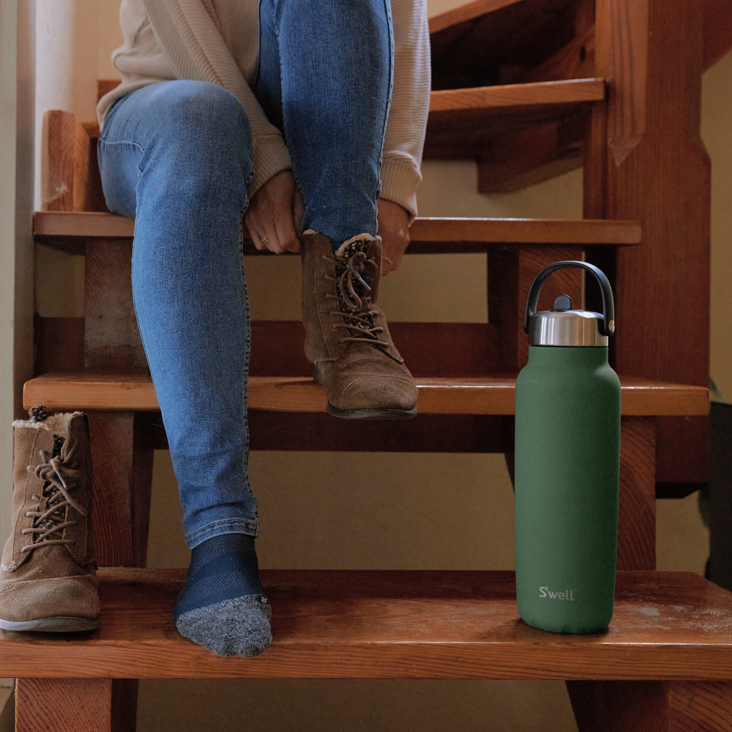 Explorer with Flip Straw Lid | 40oz Green Jasper