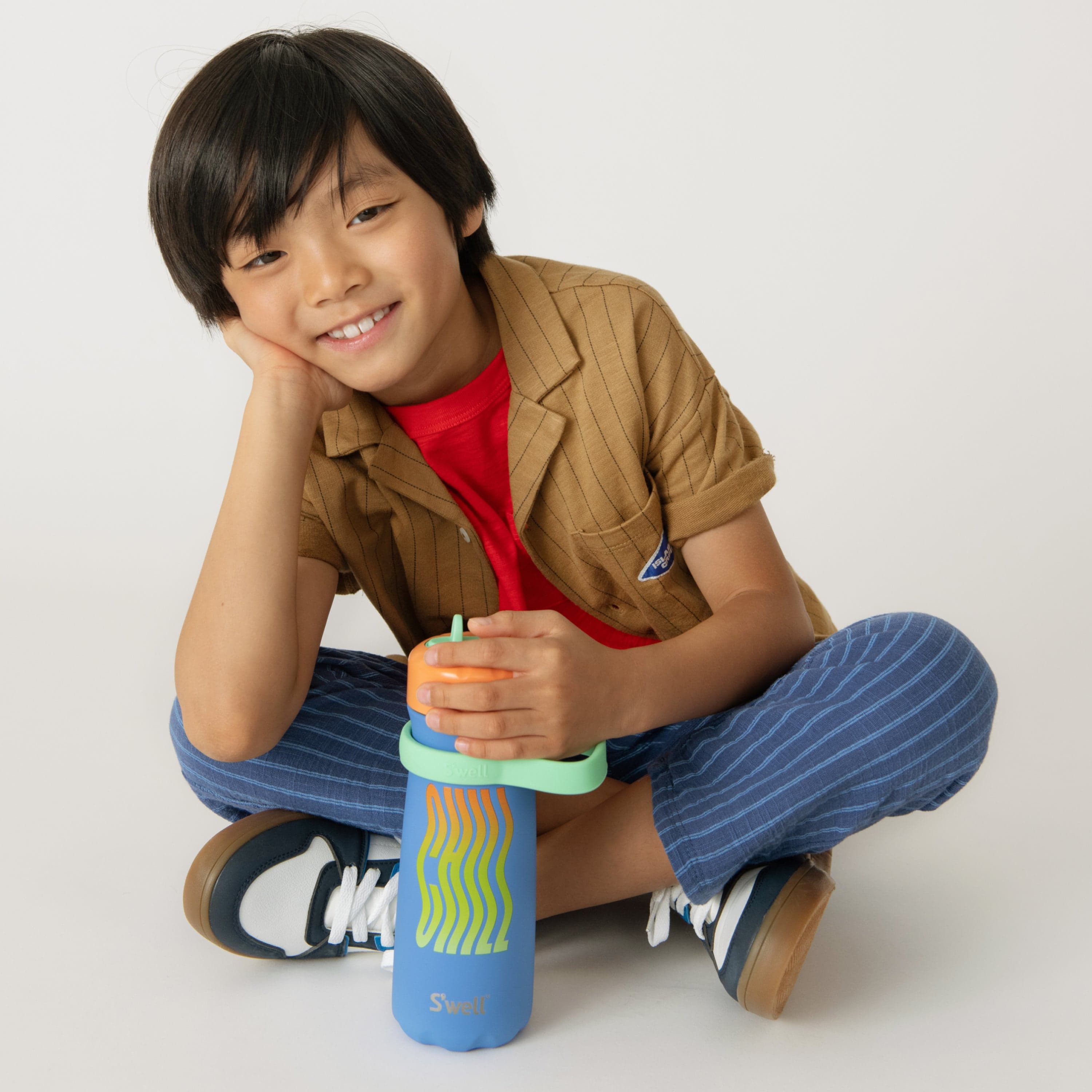 Traveler with Flip Straw Lid | 16oz Blue Chill