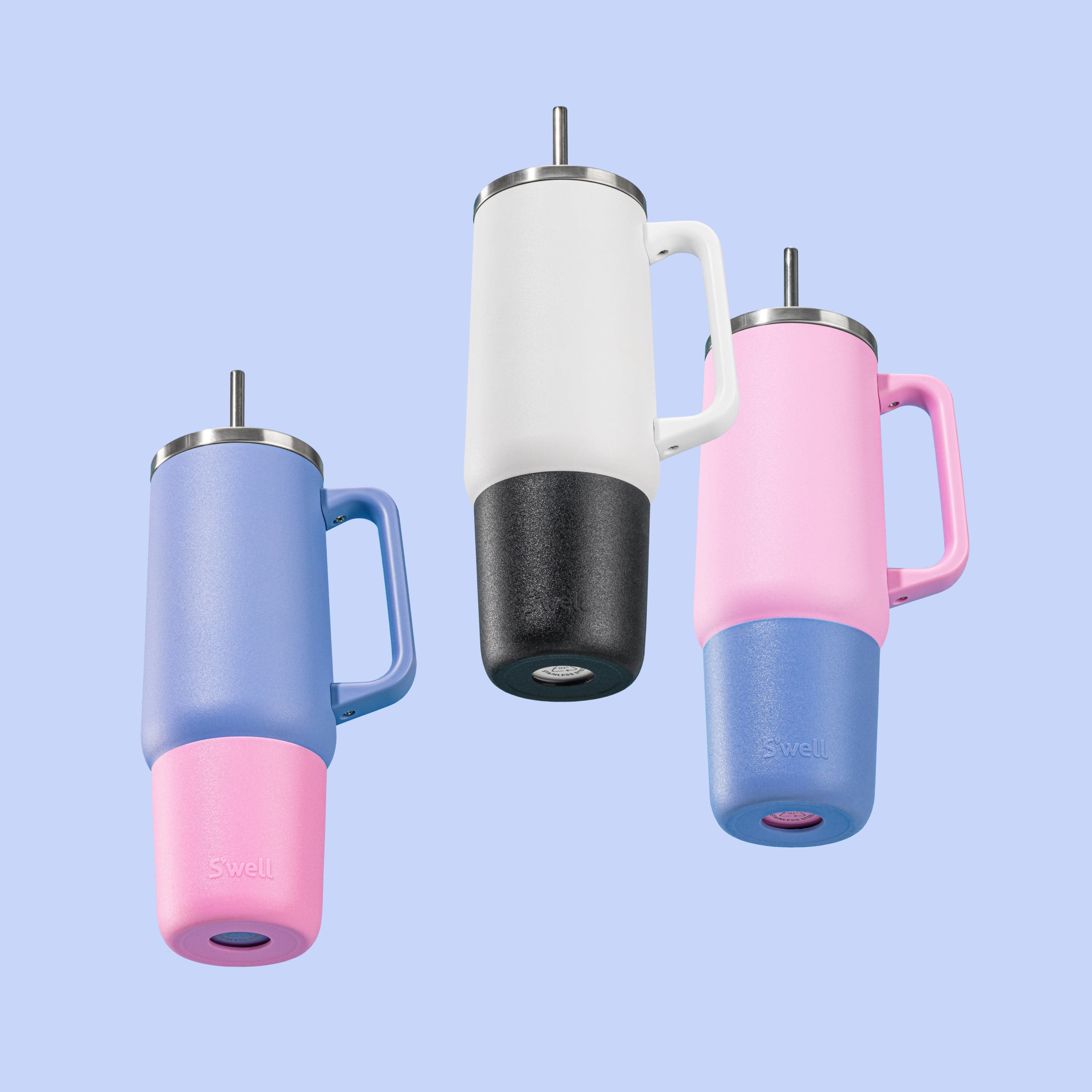 40oz Tumbler XL Bumper Hydrangea Blue