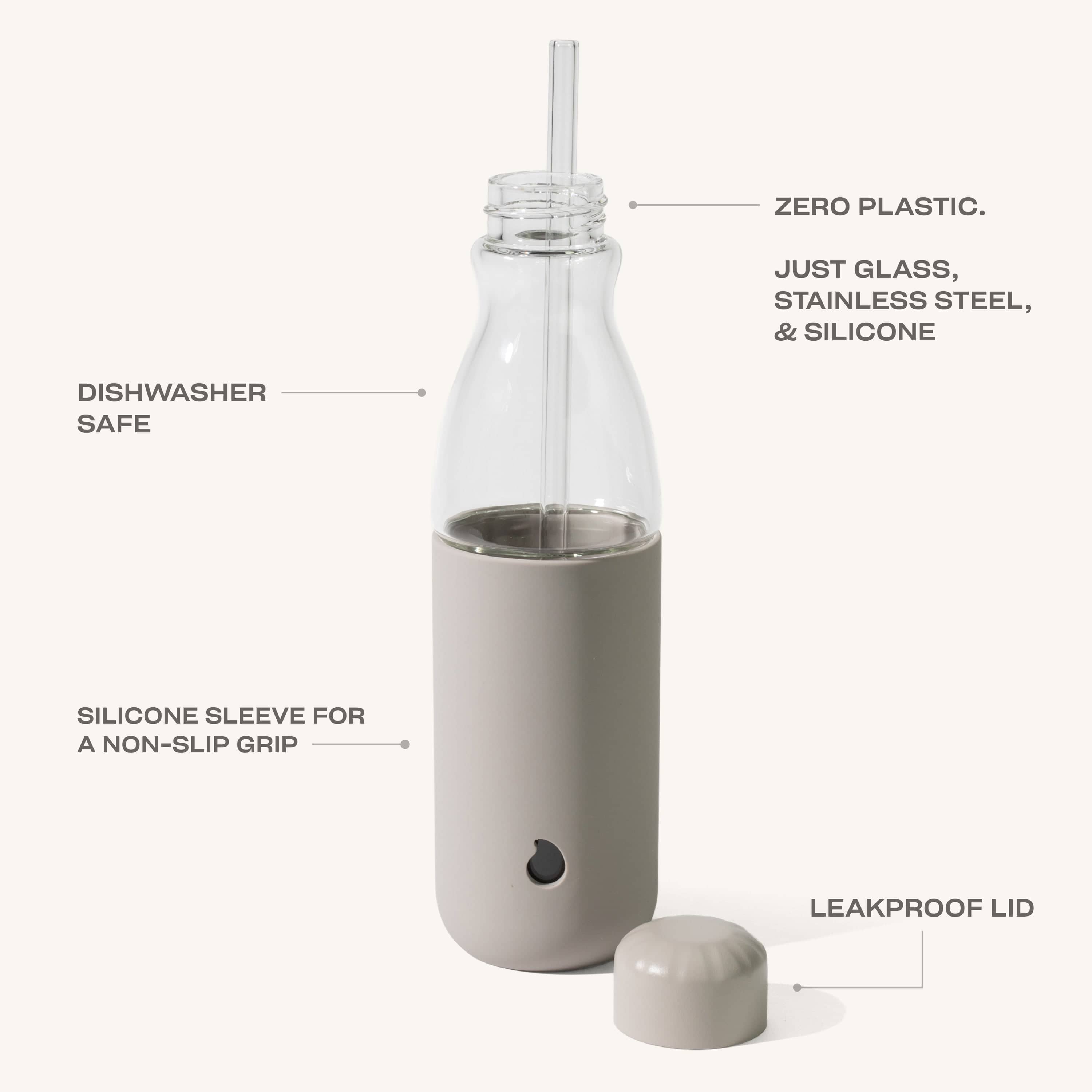 Glass Original Bottle | 18oz Lunar Grey