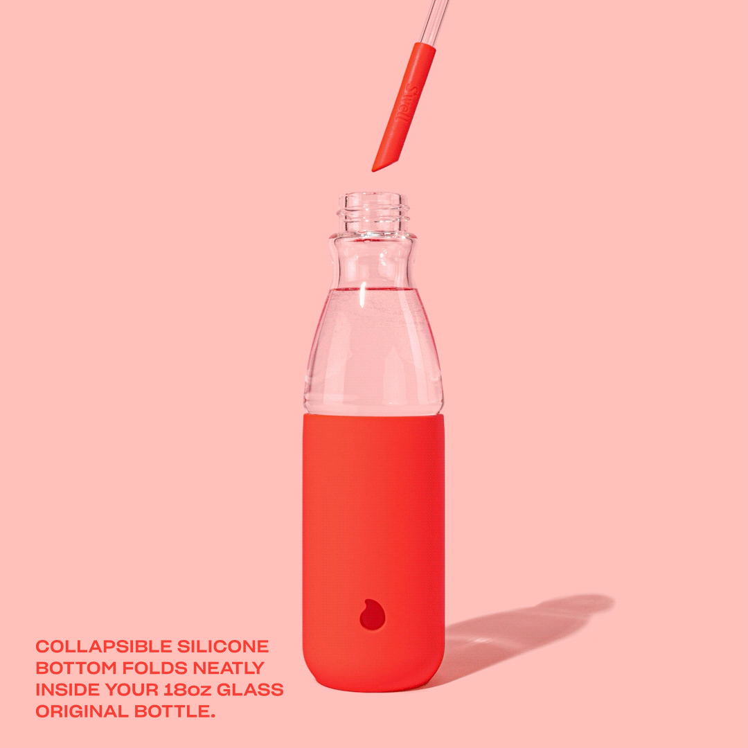 Glass Original Bottle Straw demonstration